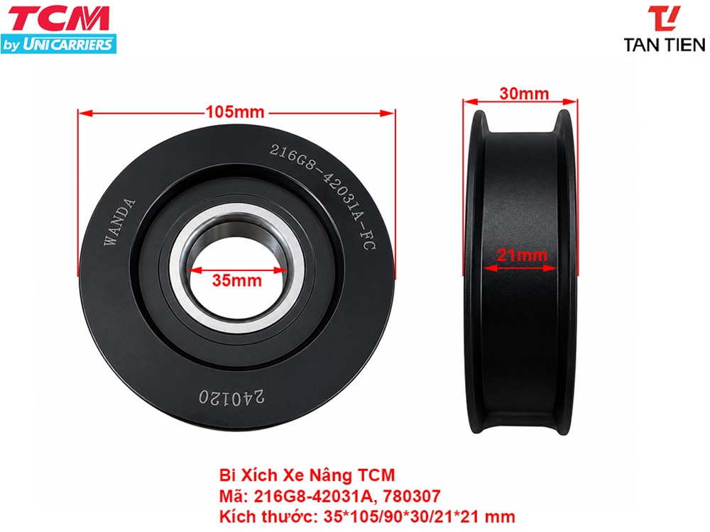 Bi xích Xe Nâng 216G8-42031A